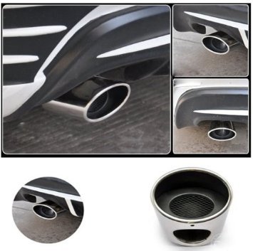 Embout pot echappement coudé chrome pour Renault Megane et Scenic tuning