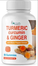 Doctors Finest Turmeric Curcumin with Ginger & Black Pepper Extract Gummies