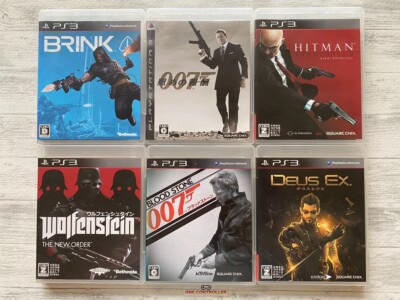 SONY PS3 Brink & Wolfenstein & 007 & Hitman & Deus Ex set from Japan