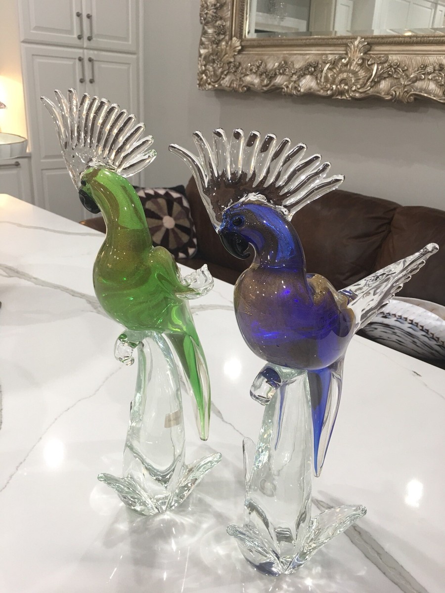 Murano Glass Bird Archimede Seguso ムラーノ Italian Mid-Century 1950s Murano Glass Pheasant Bird