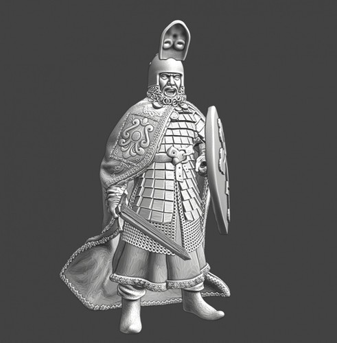 Northern Crusades Miniatures Medieval Russian Novgorod Town Guard Commander 28mm - 第 7/7 張圖片