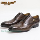 Luxury Men Oxford Shoes Classic Style Dress Leather Shoes Lace Up Pointed Toe Formal Shoes