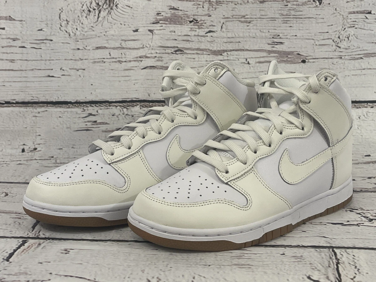 Nike Dunk High Size 8.5 White Sail Gum Bottom DD1869-109 Women's - No Lid