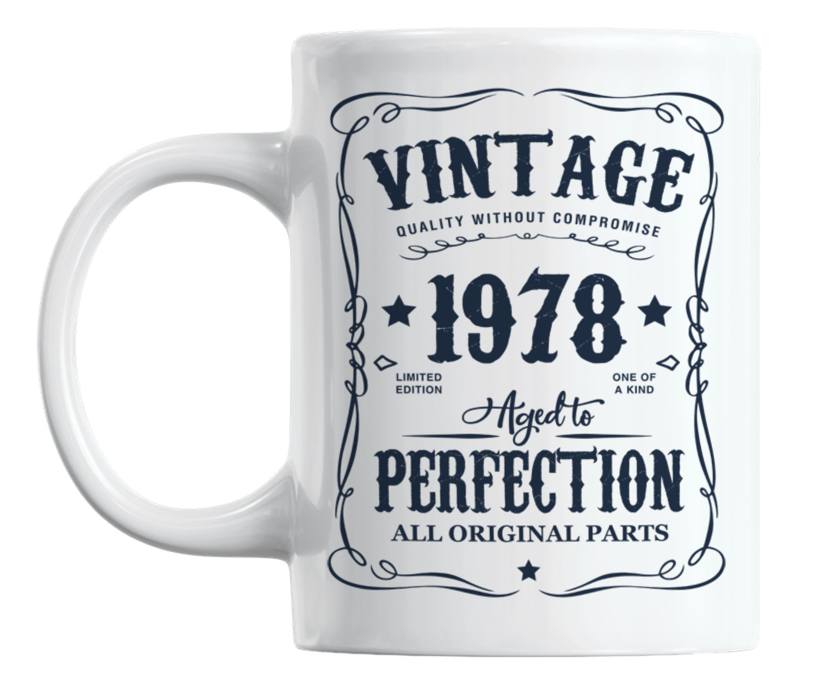 Vintage 1978 All Original Parts, Birth Year Coffee & Tea Mug