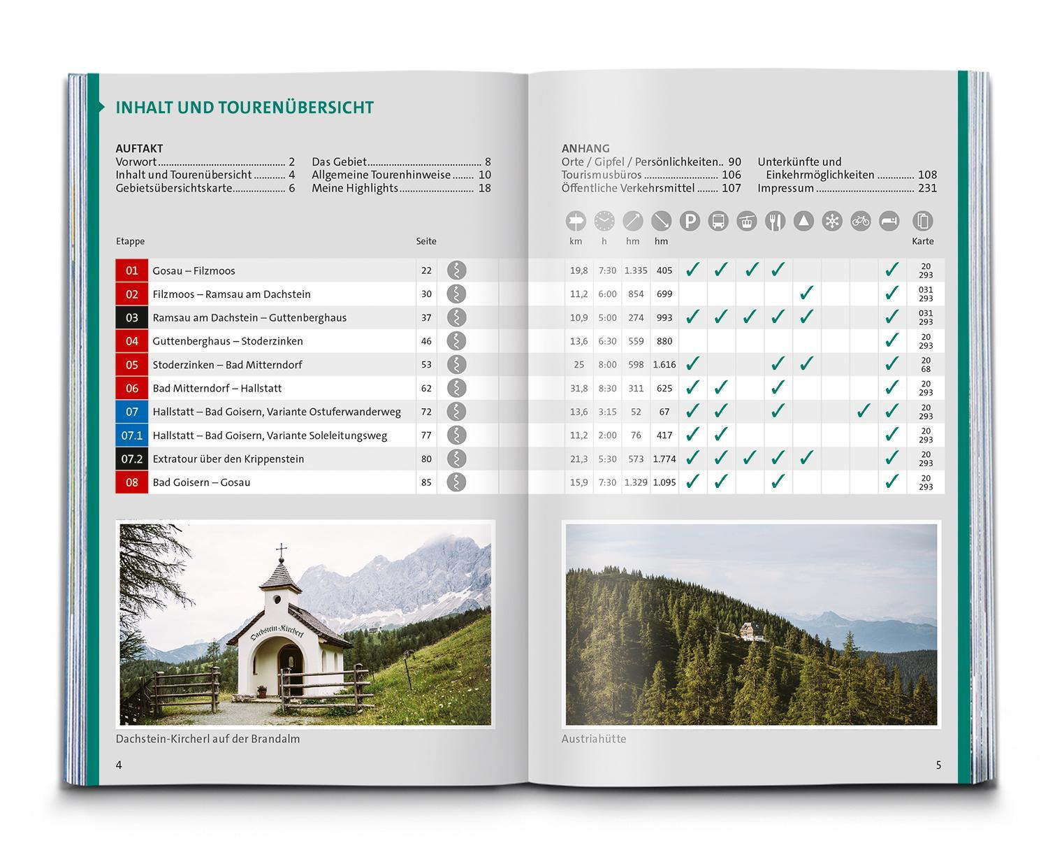 Thumbnail - Kompass Wanderführer Dachstein-rundwanderweg, 8 Etappen Innsbruck