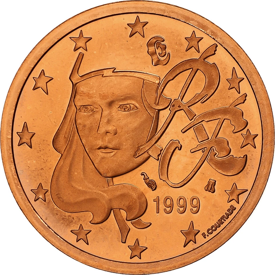 France, 5 Euro Cent, BE, 1999, Monnaie de Paris, Cuivre plaqué acier, FDC - Photo 1/2