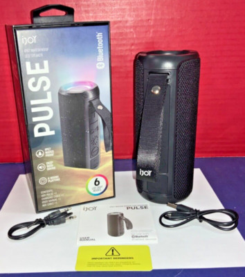 iJoy Pulse Bluetooth Speaker w/ 6 LED Light Modes w/ Box - AS IS - NOT TESTED(A)