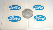 Ford Racing Slot Car Decals Logo 7/8" X 1/2" NOS Vintage Set of 4 Water Slide