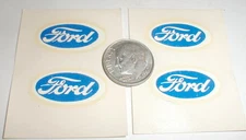 Ford Racing Slot Car Decals Logo 7/8" X 1/2" NOS Vintage Set of 4 Water Slide