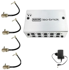 MXR ISO-BRICK M238 POWER SUPPLY w/ DC CABLES ISOLATED OUTS (4 MXR PATCH CABLES )