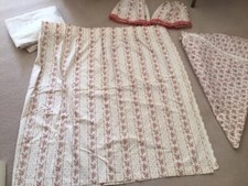 Pair of Nice Quality Coloroll Curtains (L44" x W90") plus some spare fabric