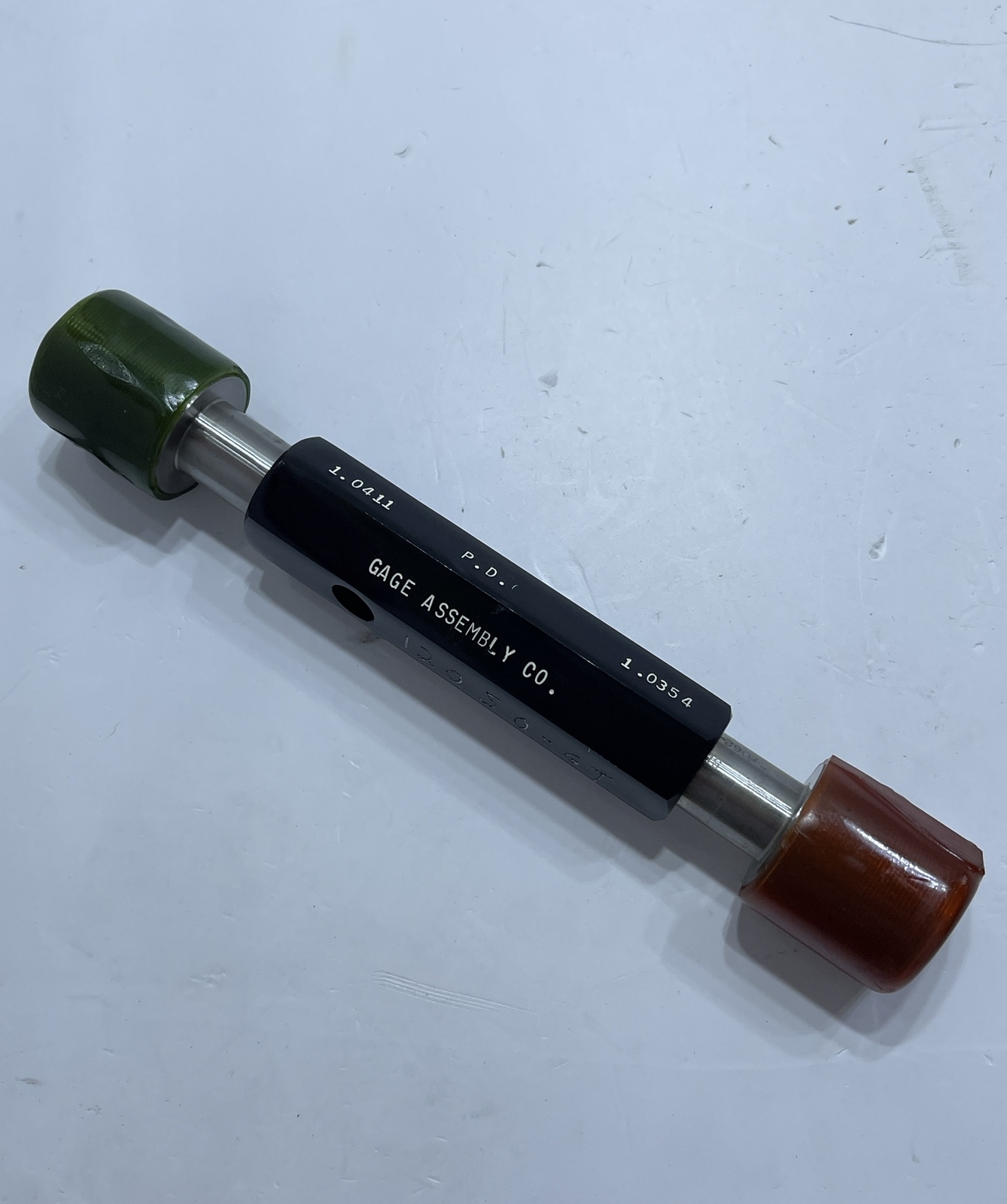 Gage Assembly Co. 1.0411 1.0354 GO NO GO Set Plug Threaded Gage 1.062