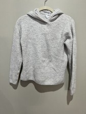 Old Navy Light Grey Pullover Hoodie Sweater with Large 10/12