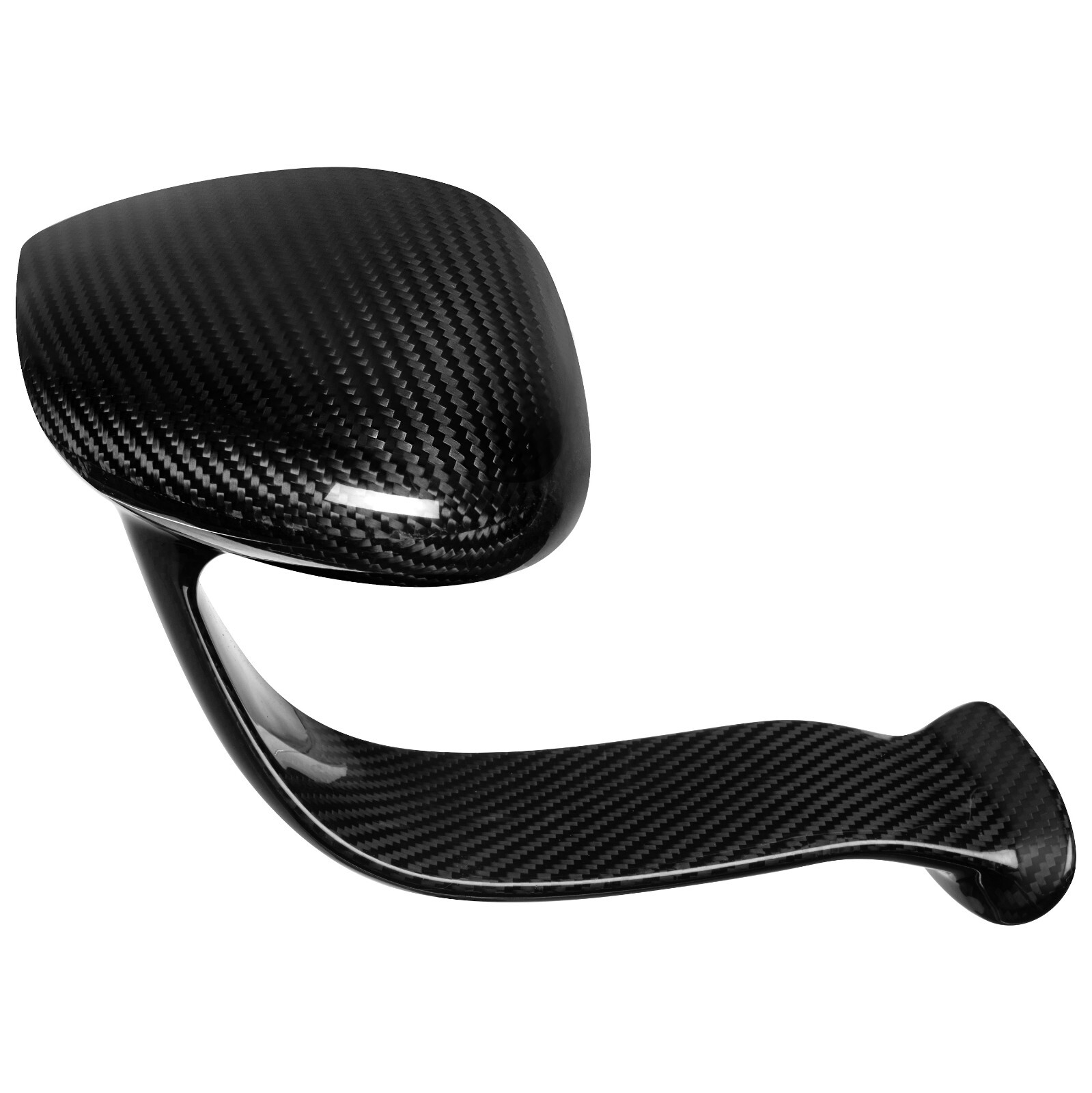 Ferrari 458 GT3 Carbon Fiber Racing Mirrors - Fits OEM Doors! Glossy Finish