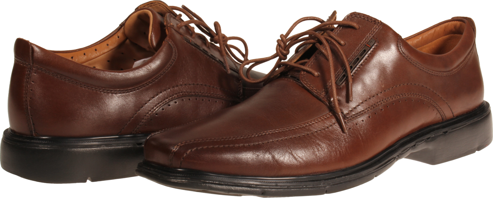SAOLA Clarks Un. Kenneth da uomo Oxford marrone pelle USA taglia 11 5 M