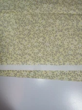 Fabric Light Olive/Brown Vines on Yellow Background 1/2 Yard x 42" 100% Cotton