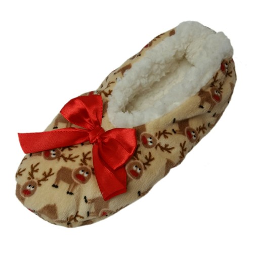 Para mujeres Mujer Zapatillas de Navidad Calcetines Sherpa Lanza Forrada Puntos Gripa Talla Única - Imagen 16 de 17