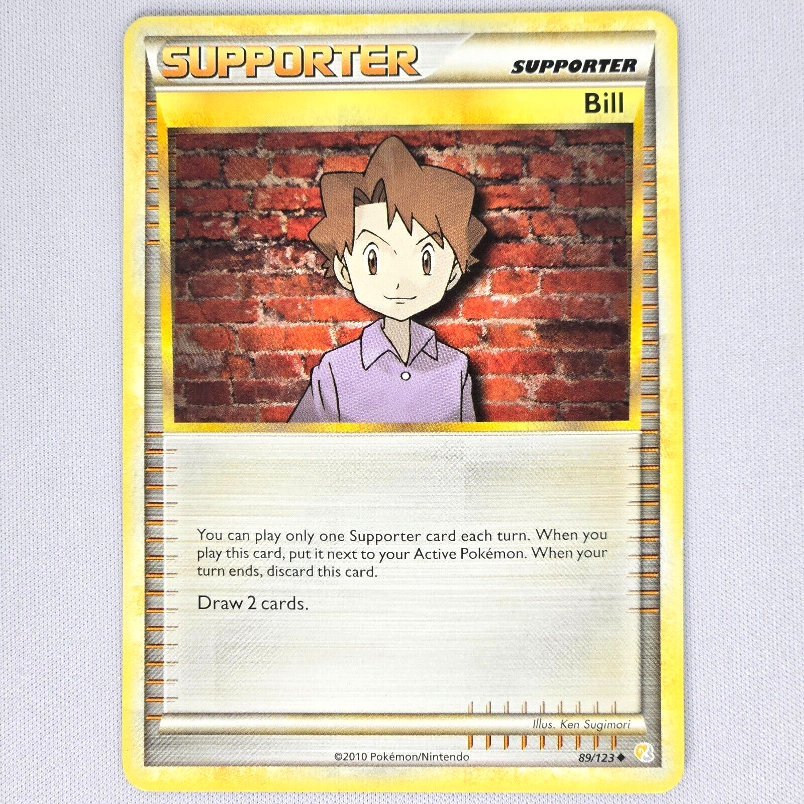 Bill 89/123 Heartgold & Soulsilver Regular Uncommon Pokemon Card TCG English LP