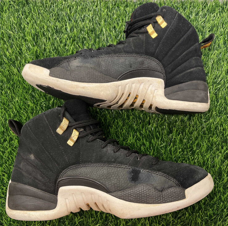 Nike Air Jordan 12 XII Retro Reverse Taxi Black Size 8.5 
