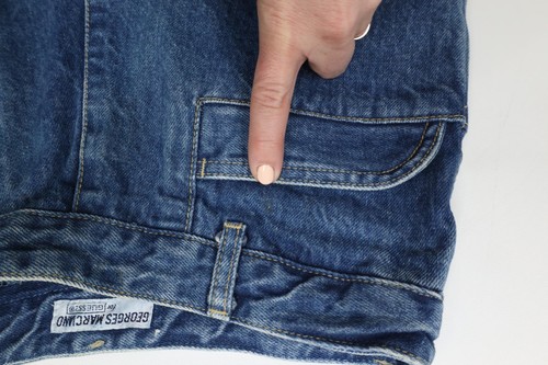 Vintage 80s 90s Georges Marciano Guess Womens 31 Distressed Denim Jeans Blue USA - Picture 10 of 15