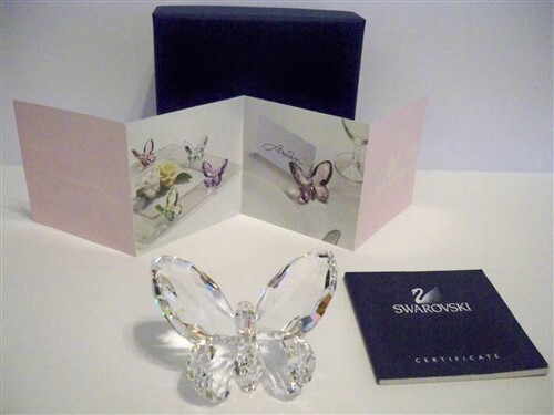 SWAROVSKI CLEAR CRYSTAL BUTTERFLY 840429 MIB COA | eBay