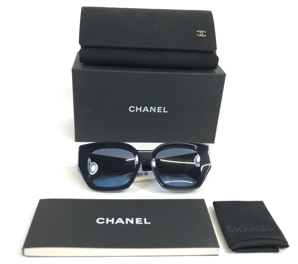 Gafas de sol Chanel 5506-A c.1462/S2 azul marino montura asiática con lentes azules Foto 2 de 4