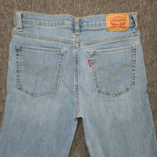 Levi's 726 Flare Jeans, Light Wash, Stretch, Adjustable Waist, XL 14/16 Girls - Picture 9 of 12