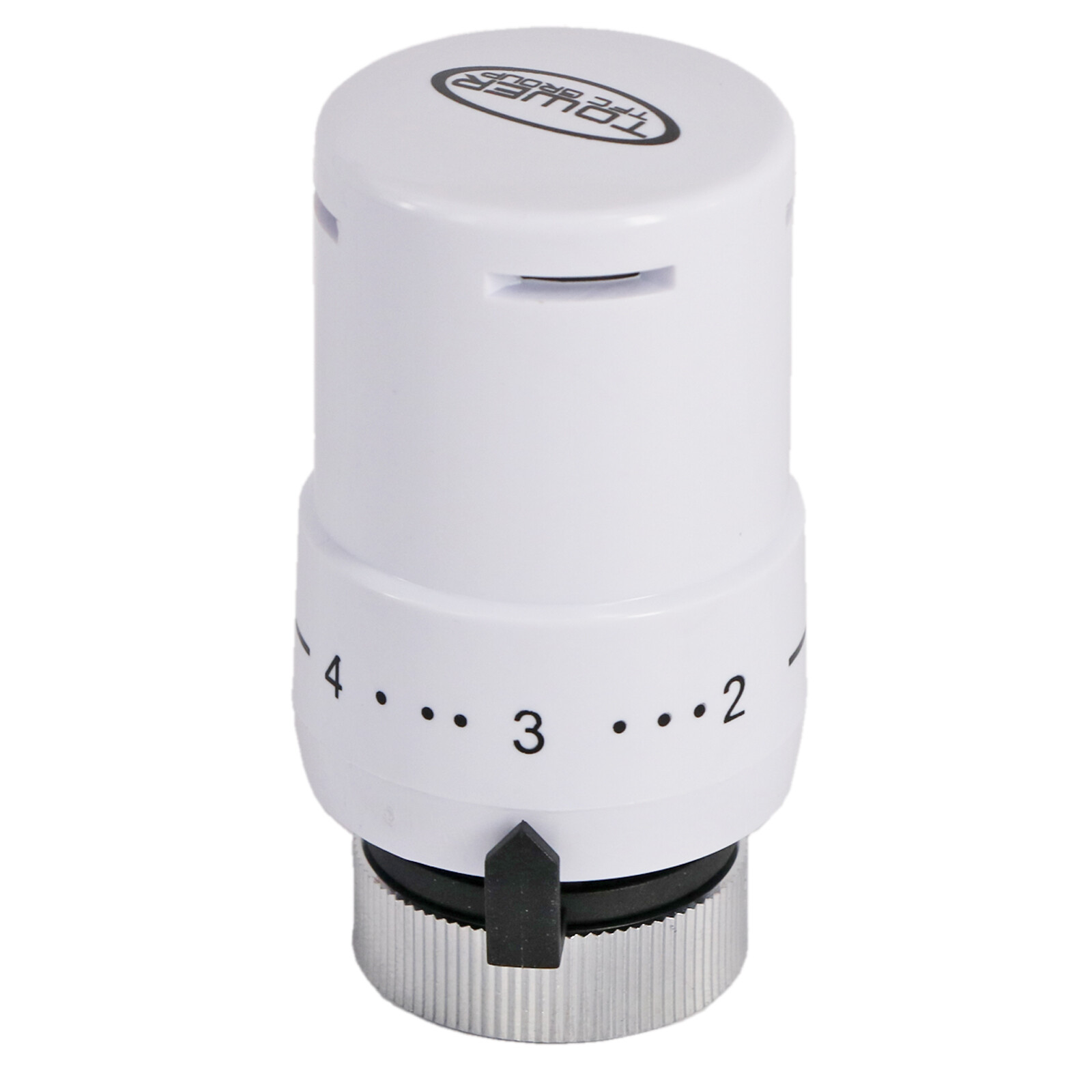 TOWER Thermostatic Radiator Valve White TRV Heating Control Head 7°C to