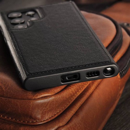 Coque en cuir fine antichoc pour Samsung Galaxy S25 S24 S23 S22 Plus Ultra Cover - Photo 6 sur 14