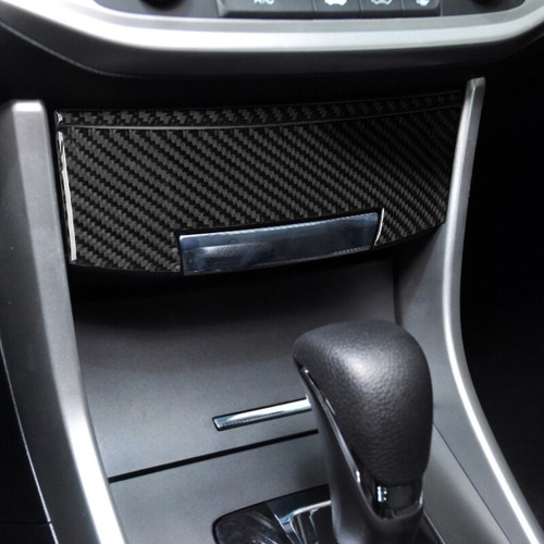 2Pcs Carbon Fiber Interior Central Storage Box Cover Trim For Honda Accord 13-17 - Picture 4 of 12