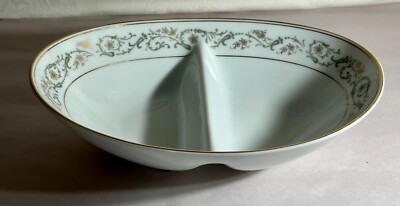 Noritake Creston 10 1/8'' Oval Divided Vegetable Bowl
