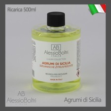 RICARICA PROFUMO AMBIENTE CASA PER DIFFUSORI BASTONCINI 500ML AGRUMI DI SICILIA