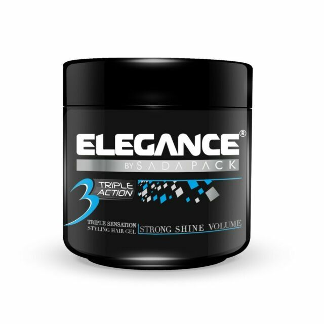 ELEGANCE Triple action 3 Styling Hair Gel- Blue 500ml  (5285001952922)