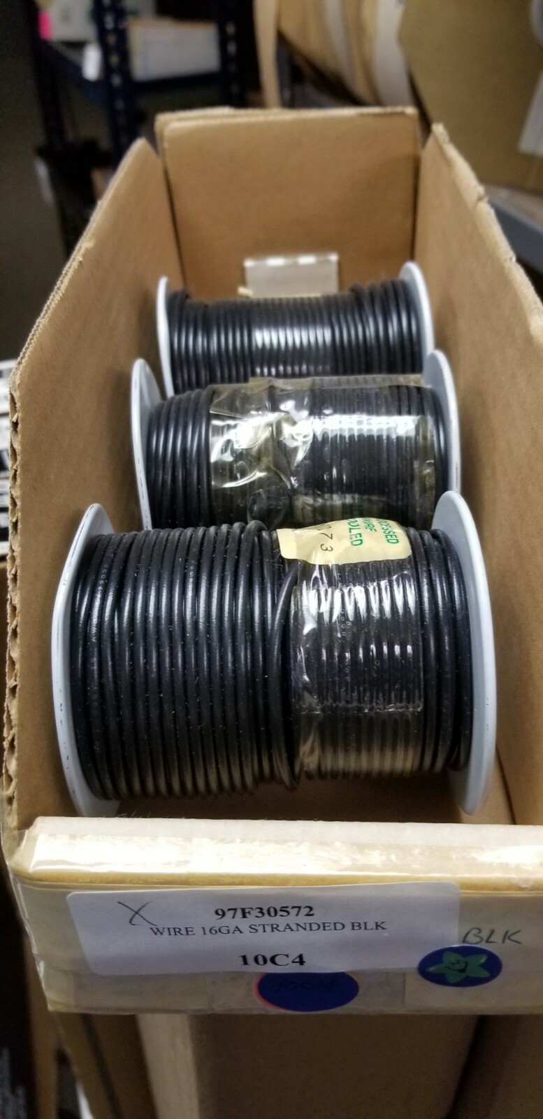 ALPHA WIRE AWM 1007 16 AWG 26/30 TC 3057 Black Hook Wire -100' spool ...
