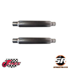 Jones 2.25 In Glass Pack Exhaust Muffler Full Boar 3.5 Diameter 18 Long Qty 2