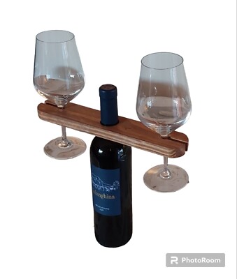 Tischweinglashalter, Glashalter auf der Flasche