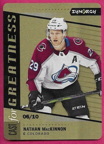 2020-21 Upper Deck Synergy NATHAN MACKINNON Cast for Greatness Bounty Gold 06/10 - 第 1/2 張圖片