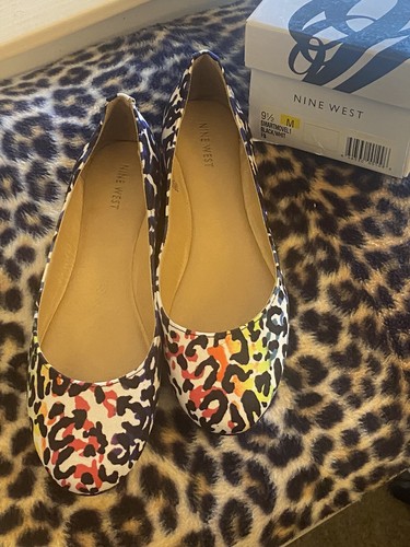 Nine West Multicolor Leopard Print Flat
