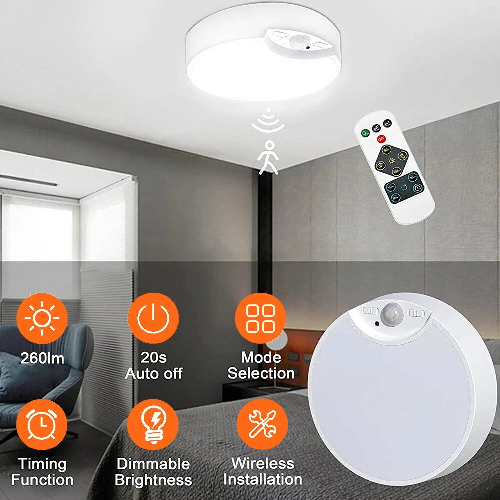 Battery powered ceiling light 2024 with remote switch