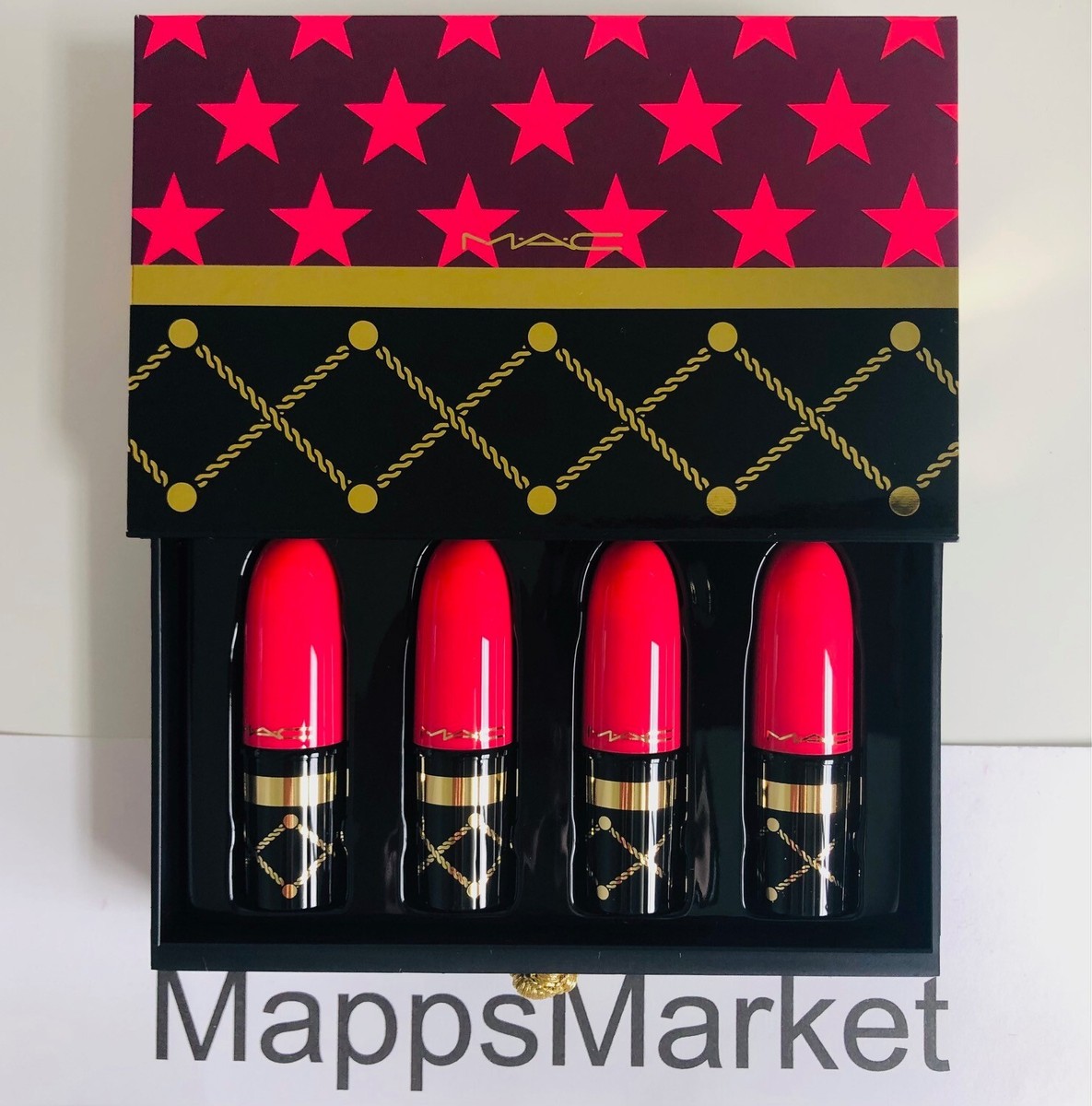 MAC Nutcracker Sweet RED Lipstick Kit in Diva, Lady Danger, MAC