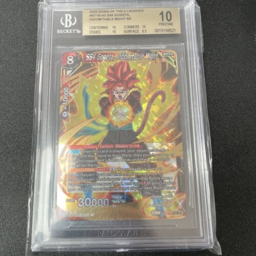 SS4 Gogeta Indomitable Might BT18-143 SR Dawn of the Z-Legends Card Dragon Ball - Picture 1 of 2
