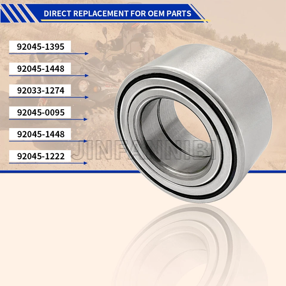 Kit de cojinete de rueda delantera para Kawasaki Brute Force 650 750 KVF650 KVF750 2005-2013 Foto 3 de 4