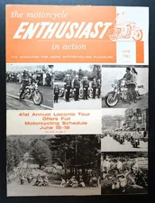 Vintage Harley-Davidson Enthusiast Magazine Laconia June 1961