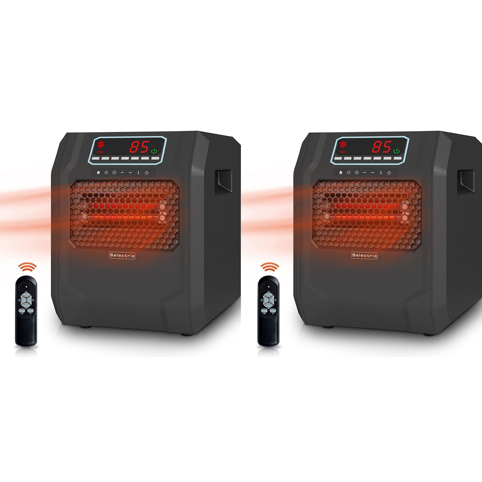 W/remote Control & Fan Only Mode (2 Pack)
