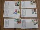 1966 AUSTRALIAN DEFINTIIVES FDC COVERS x 6 - FREE AU POST