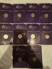 Full set of 10 x 2021 Queens Beasts £2 pound Coins, carded ,Pobjoy Mint BUNC