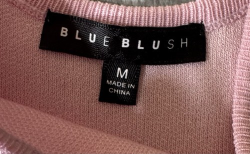Blue Blush Knit Dress Size Med - Picture 3 of 7