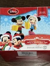 Disney Mickey’s Merry Christmas Village Dept 56 MICKEY & MINNIE DATE NIGHT