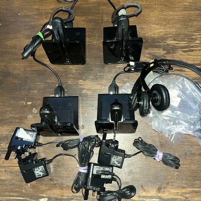Plantronics C054A Headsets Restposten 4 alle komplett mit APC 45 Kabel getestet