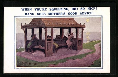 Künstler-AK Maurice: When You´re Squeezing, Oh! So Nice! Bang Goes Mother´s Goo 